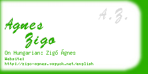 agnes zigo business card