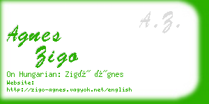 agnes zigo business card